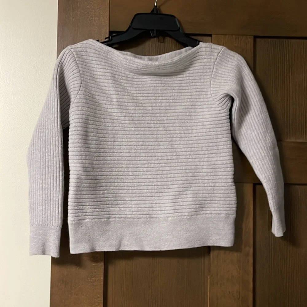 Babaton Aritzia Ribbed Knit Boatneck Merino Wool Sweater Size Small